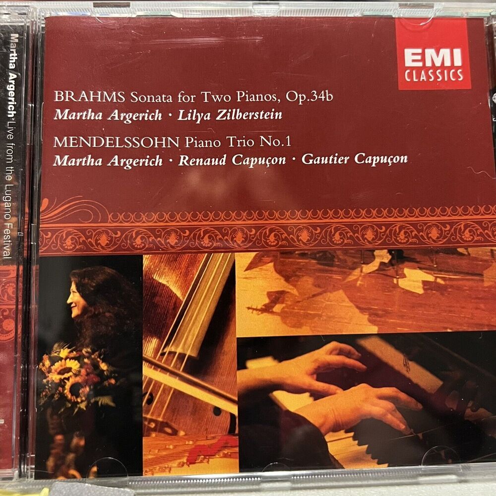 Martha Argerich CD Live From The Lugano Festival 2002 - Brahms & Mendelsohn